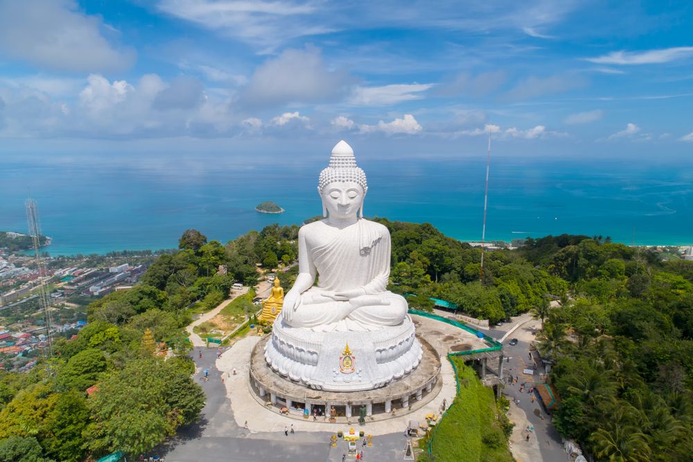Huge white Big Buddha in Phuket