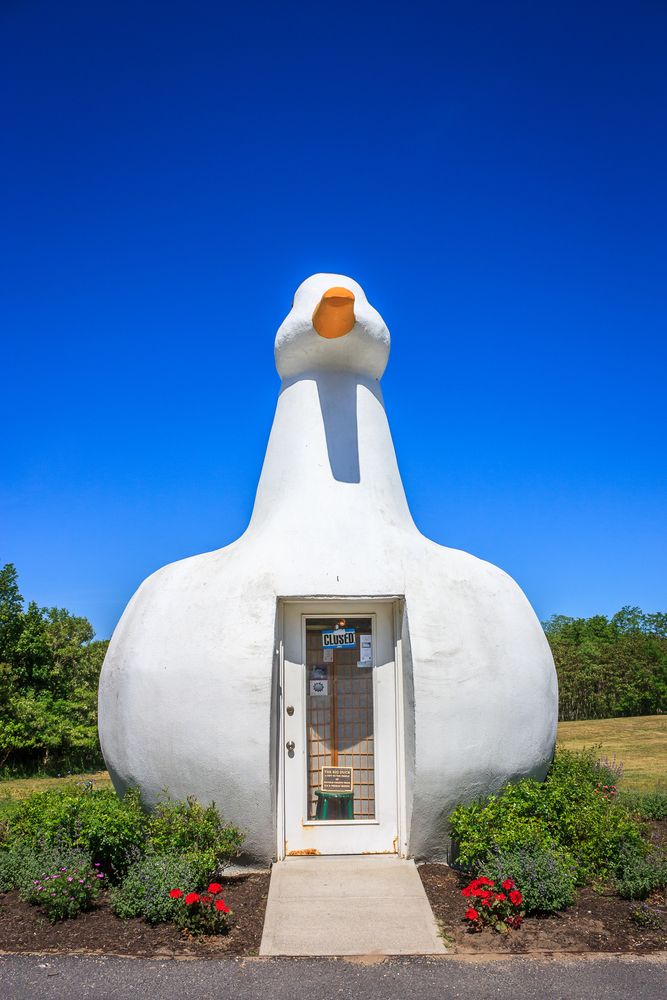 Front view of the Big Duck