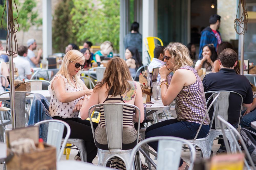 Outdoor dining at Big Star