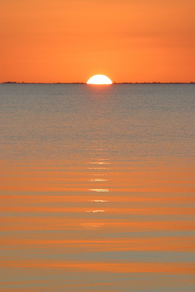Picturesque sunset at Biscayne National Park