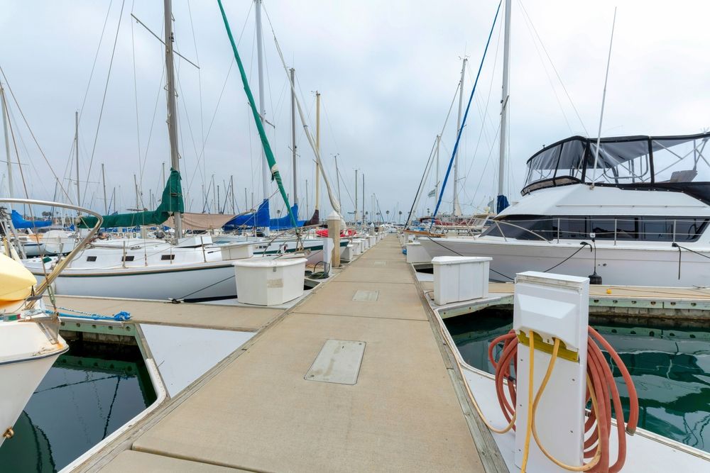 Boats docked in Oceanside