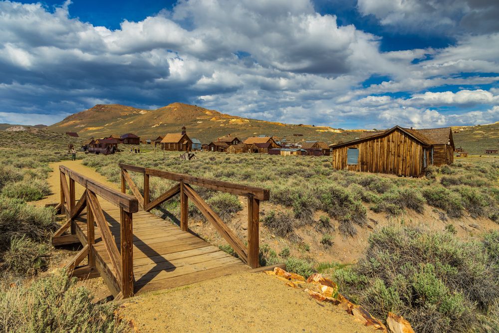 Daytime view of Bodie, California