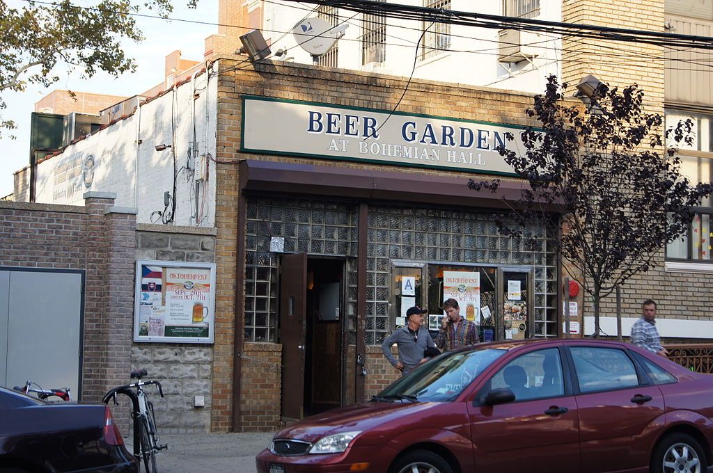 Exterior of Bohemian Hall and Beer Garden