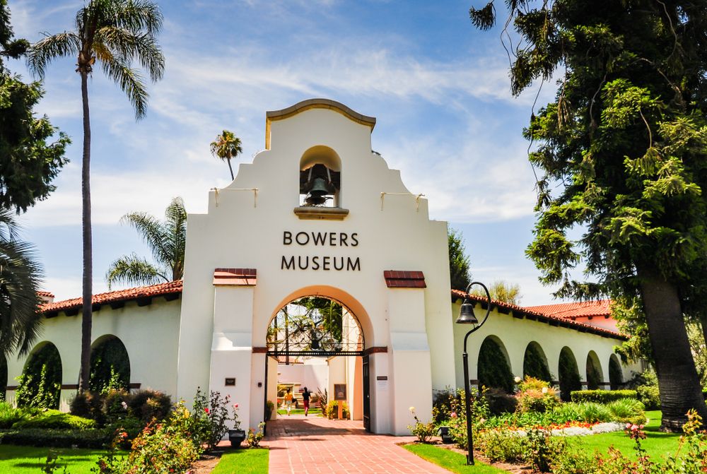Entrance to Bowers Museum