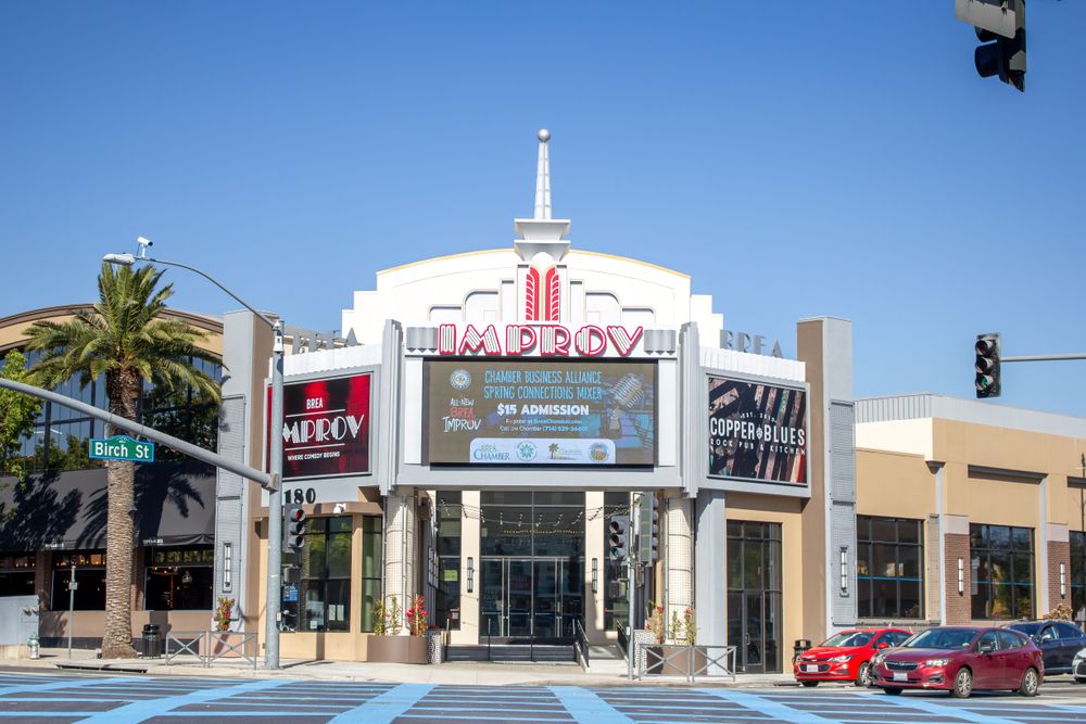 Exterior of Brea Improv