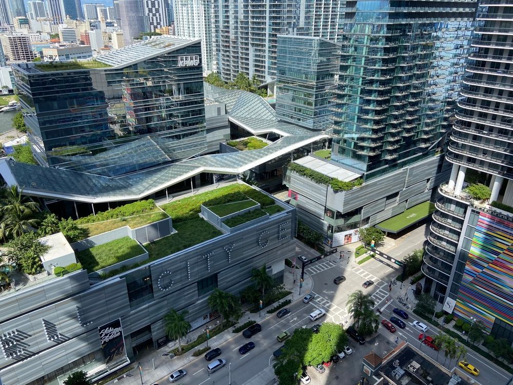 Aerial view of Brickell City Centre