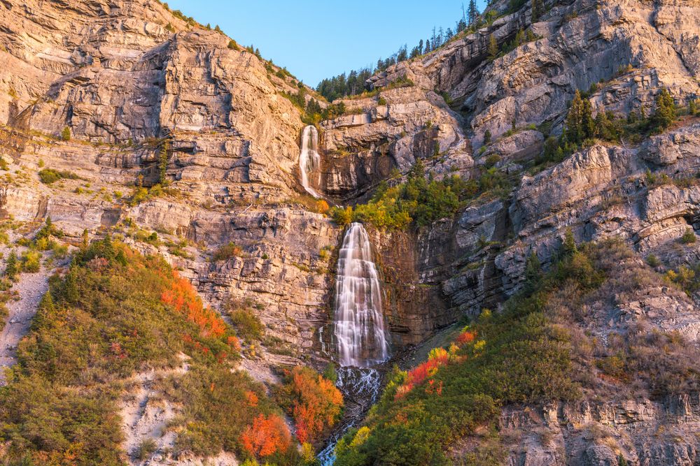 Scenic view of Bridal Veil Fall
