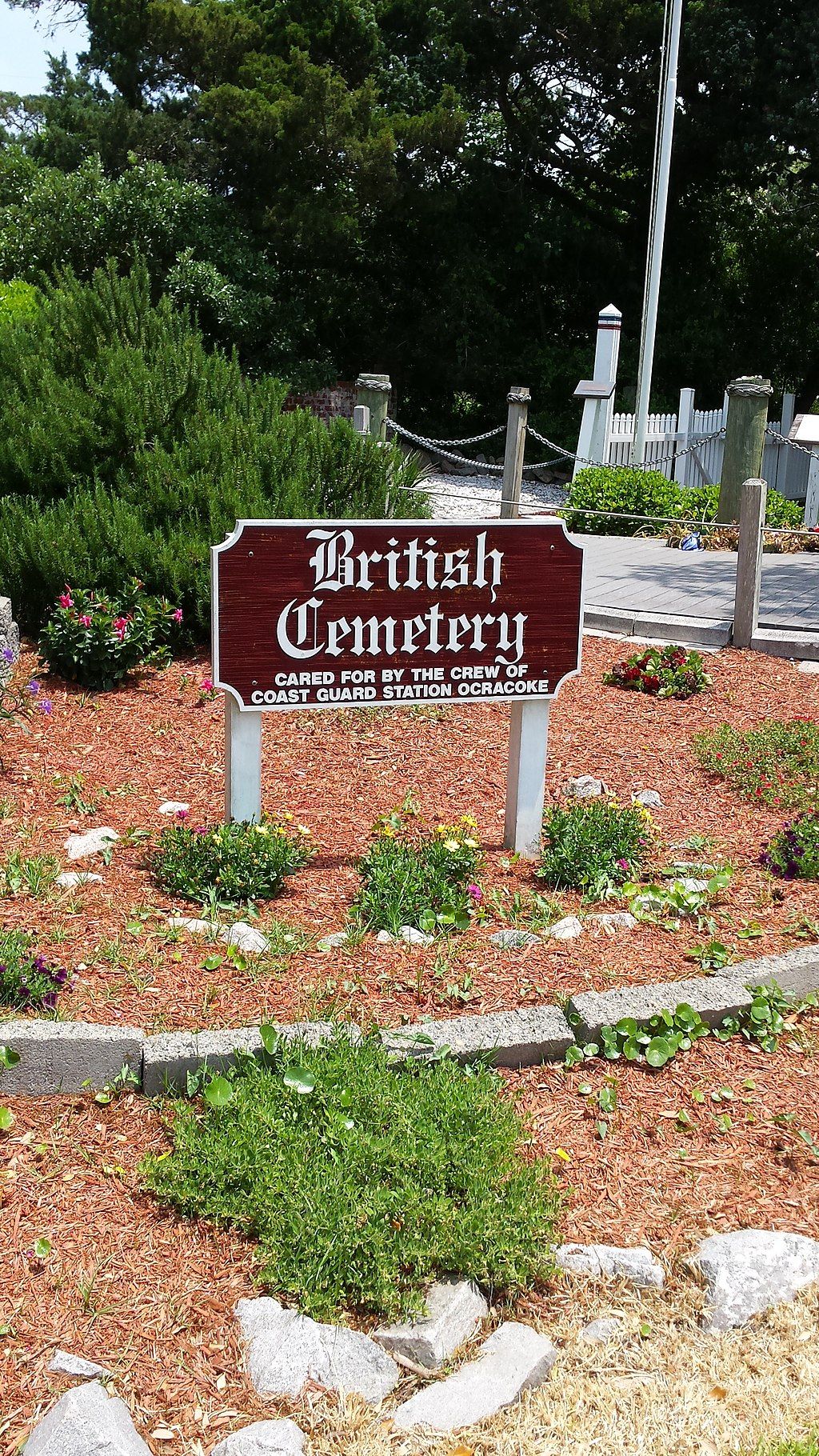 View of British Cemetery Ocracoke