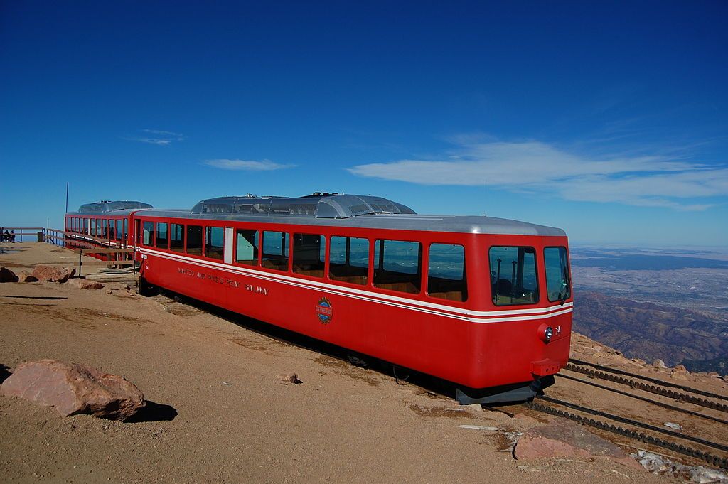 Broadmoor Pikes Peak Cog Railway in Manitou Springs