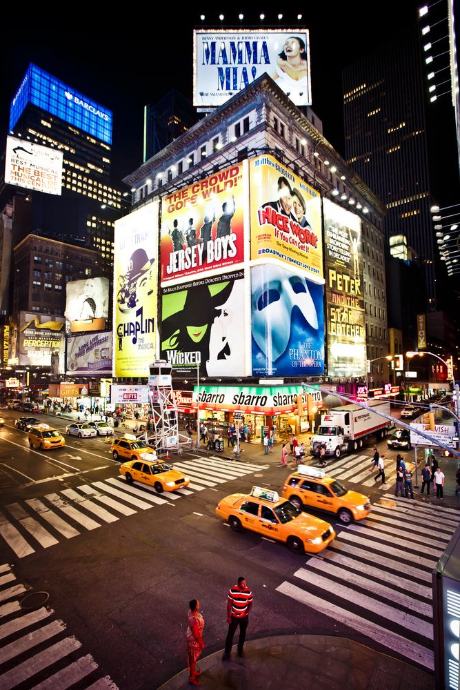 Exterior of Broadway theatres