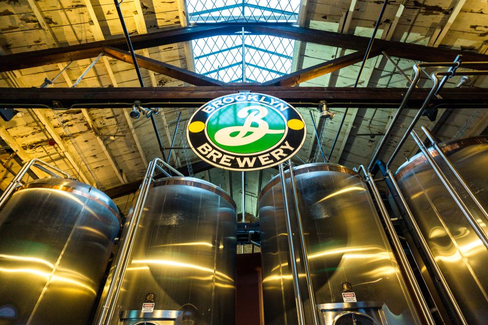 Signage of Brooklyn Brewery