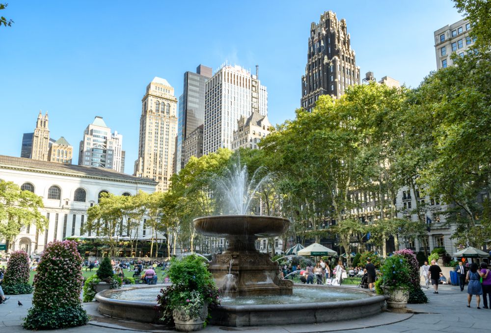 Fountain at Bryant Park