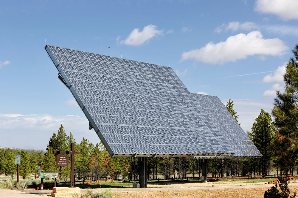 Solar generators at Bryce Canyon National Park Visitor Center