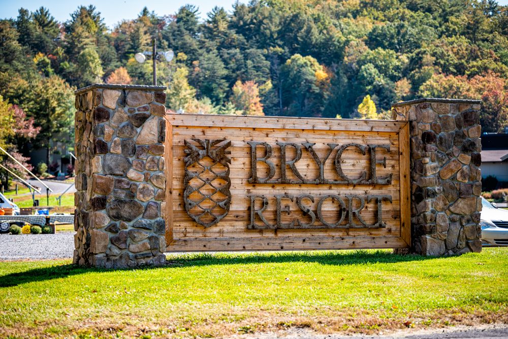 Signage of Bryce Resort