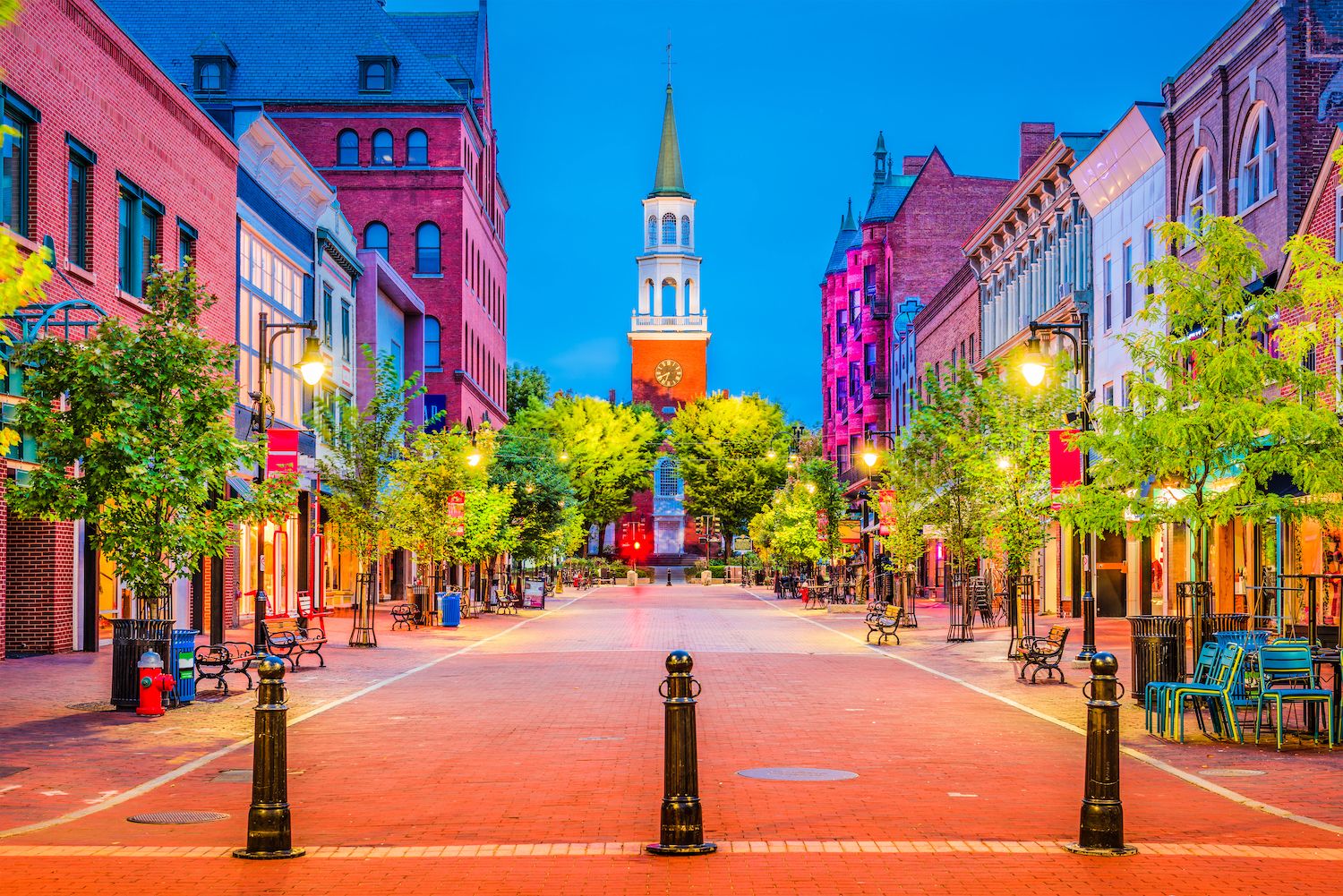 Church Street Marketplace, Burlington in Vermont