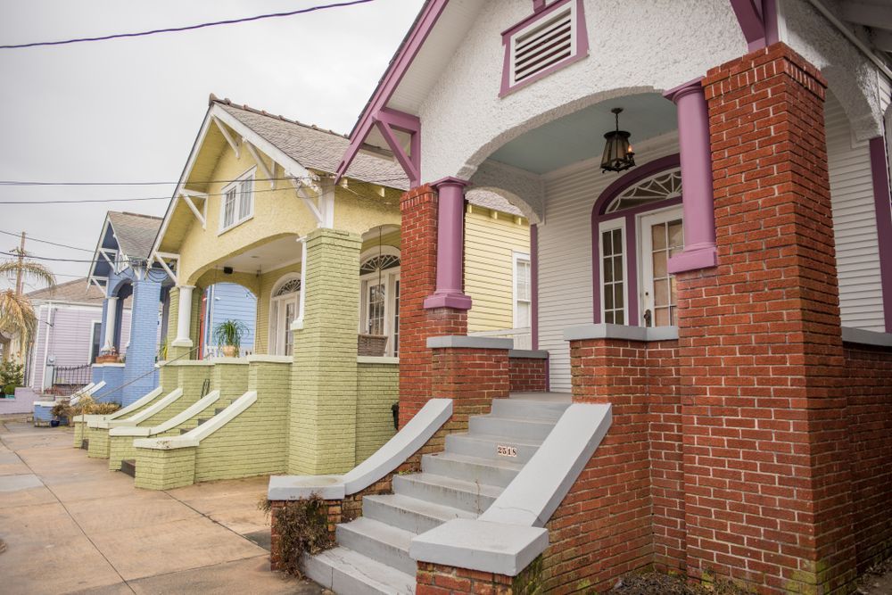 Houses along the Bywater