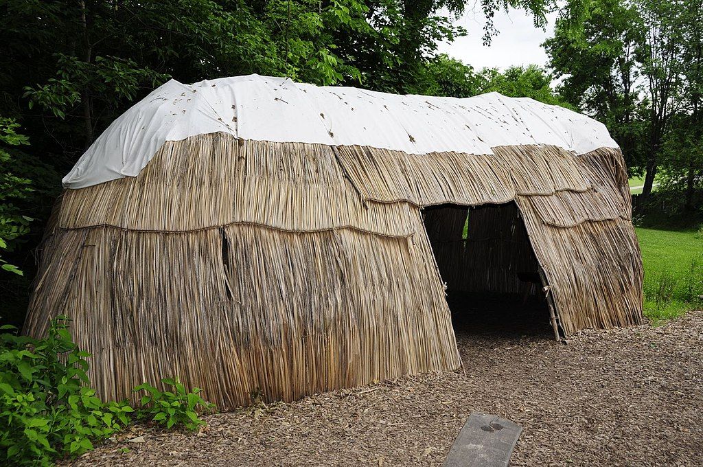 A wigwam at Conner Prairie Interactive History Park