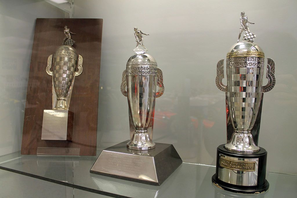 Trophies in Indianapolis Motor Speedway Museum