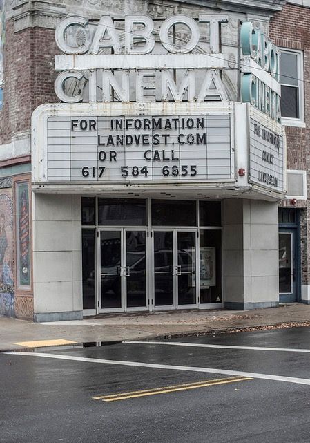 Entrance to Cabot Street Cinema Theatre