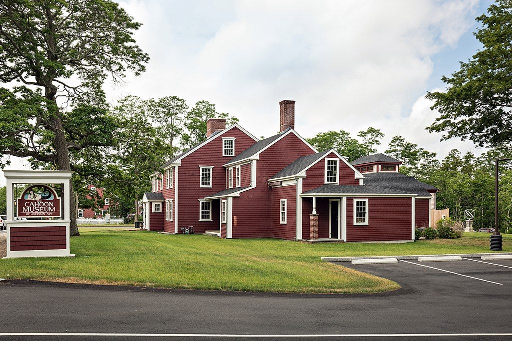 Exterior view of the Cahoon Museum of American Art