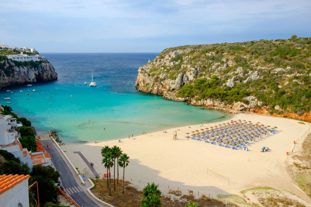 Aerial view of Cala Blanca