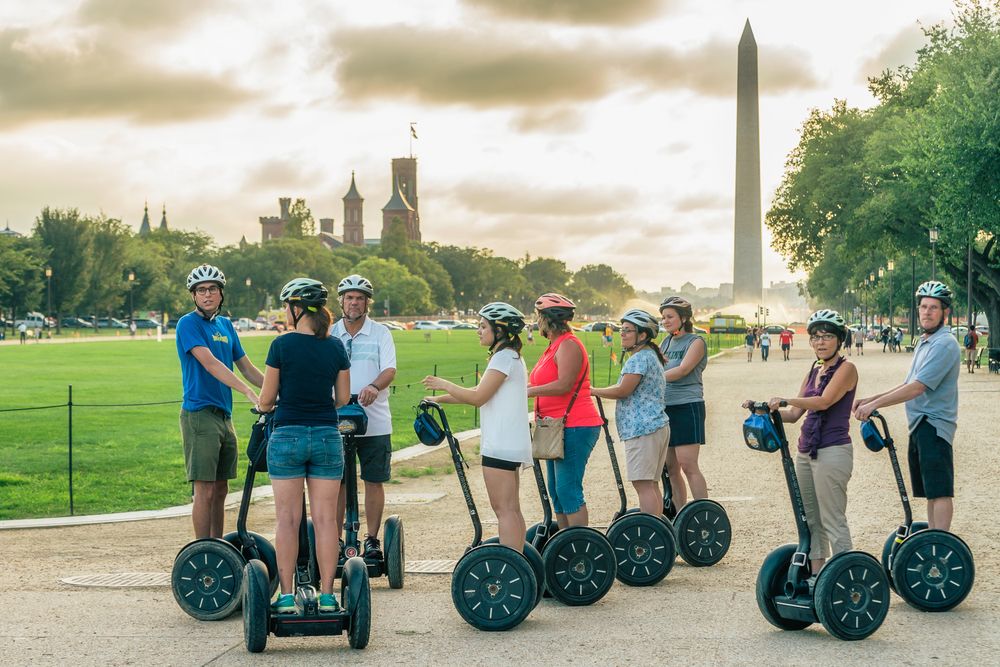 Tourist enjoying their Capital Segway 