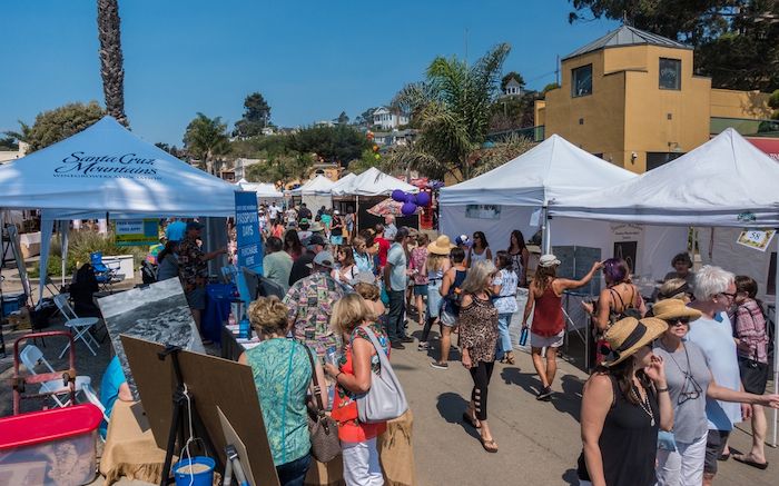 People at Capitola Art & Wine Festival