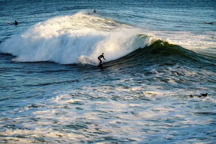 People surfing on the waters of Capitola