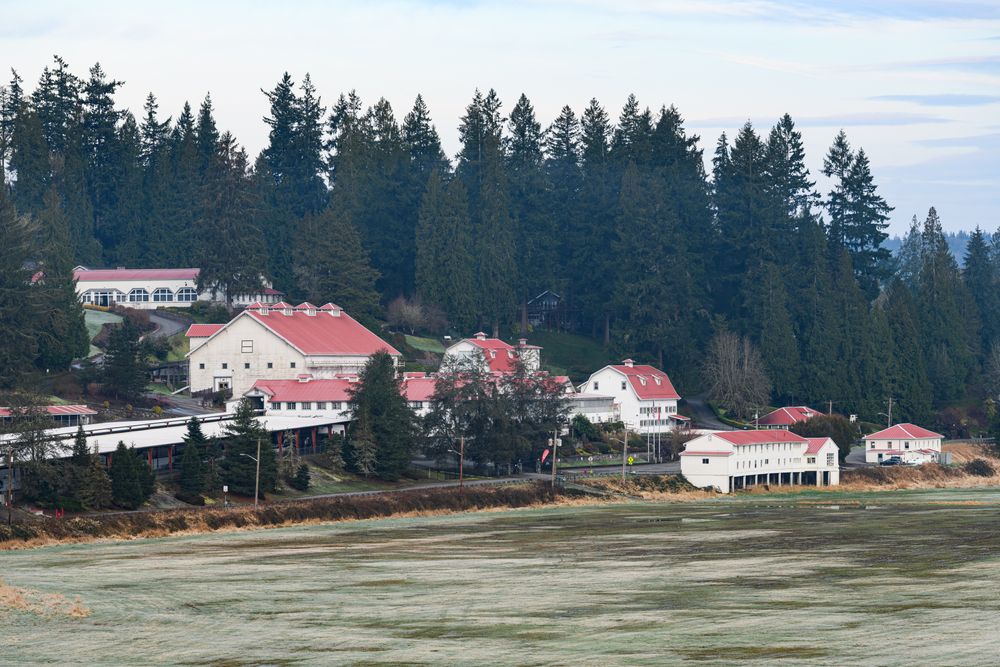 Distant view of Carnation Farms