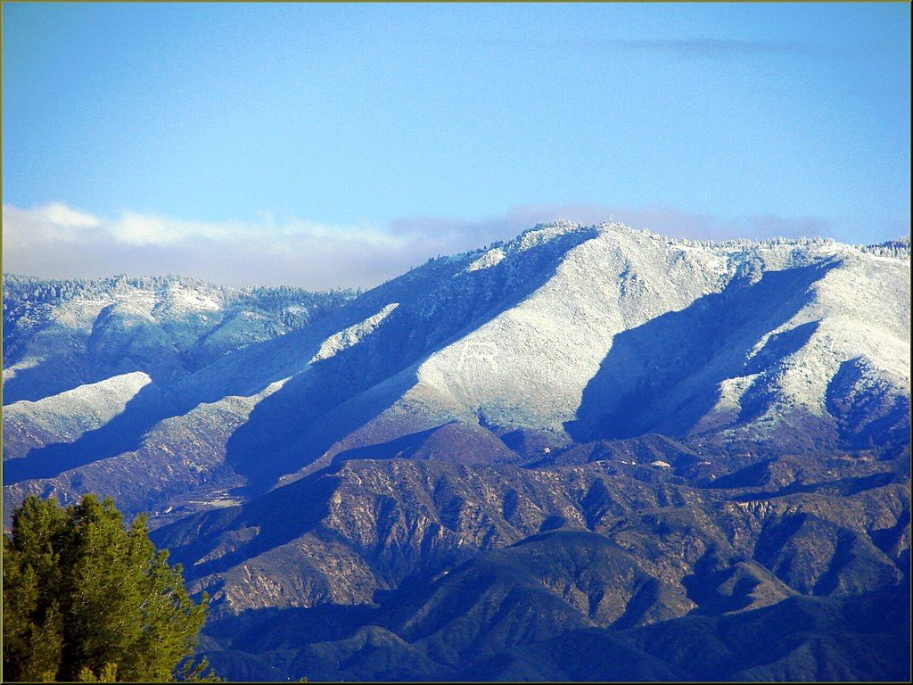 View of the snow capped mountain at Caroline Park
