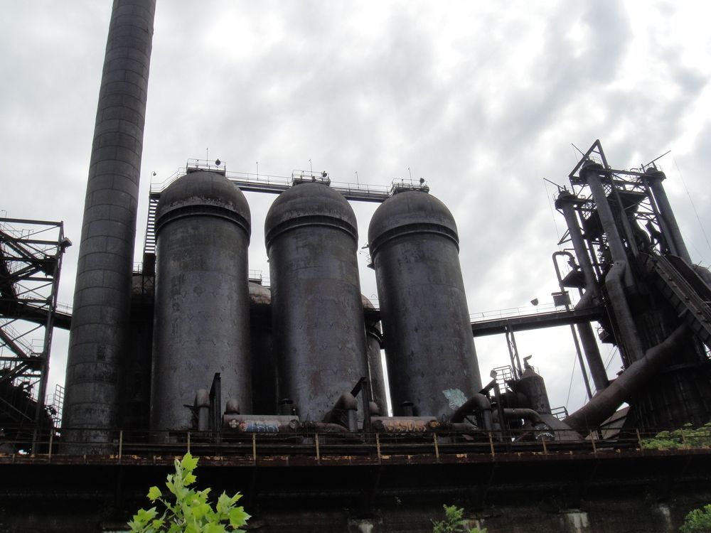 A machine at Carrie Furnace Tour