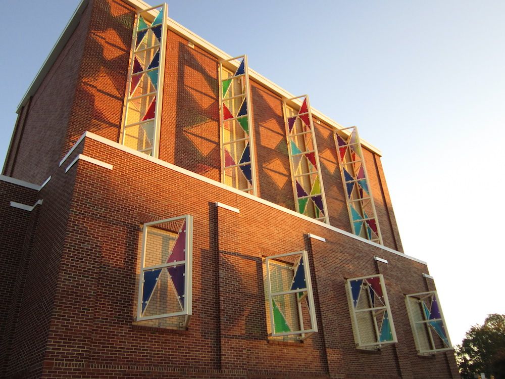 Glass windows of Cary Art Center