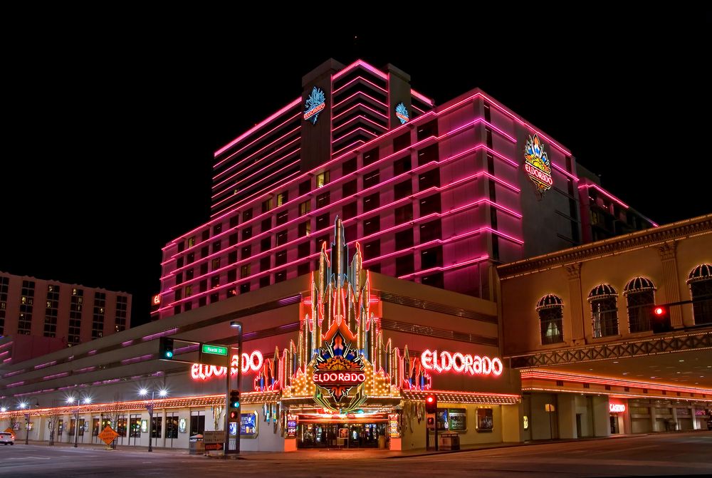 Night view of Casino at the Eldorado
