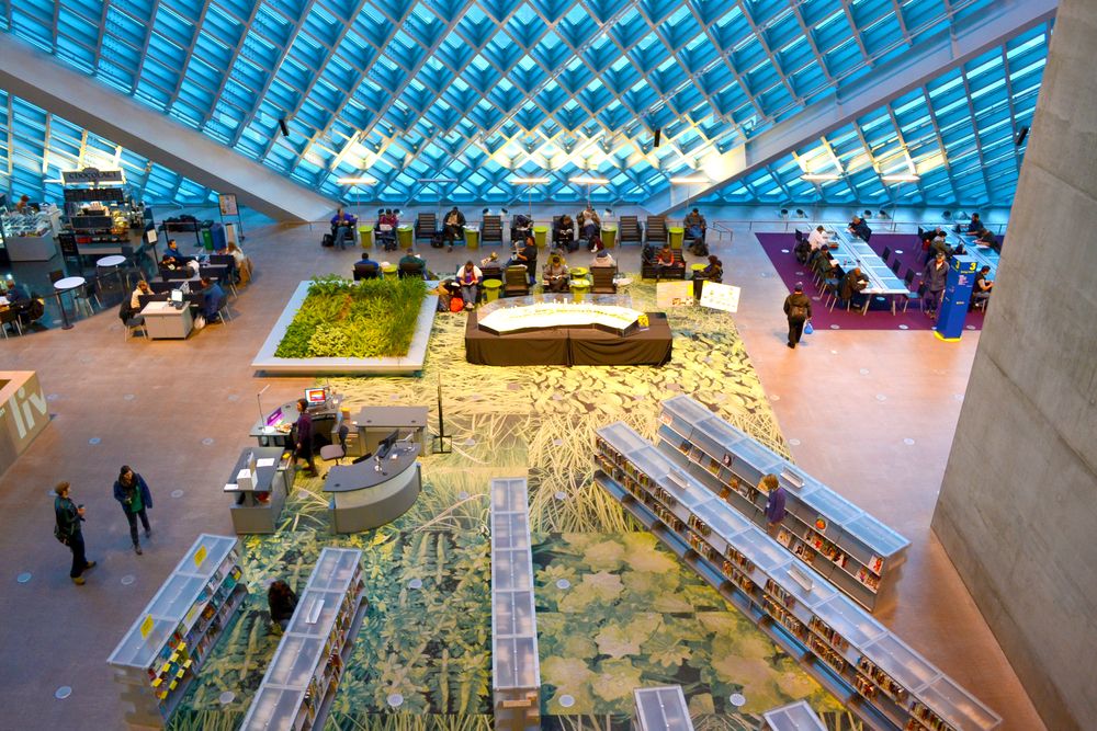 Interior view of Central Public Library