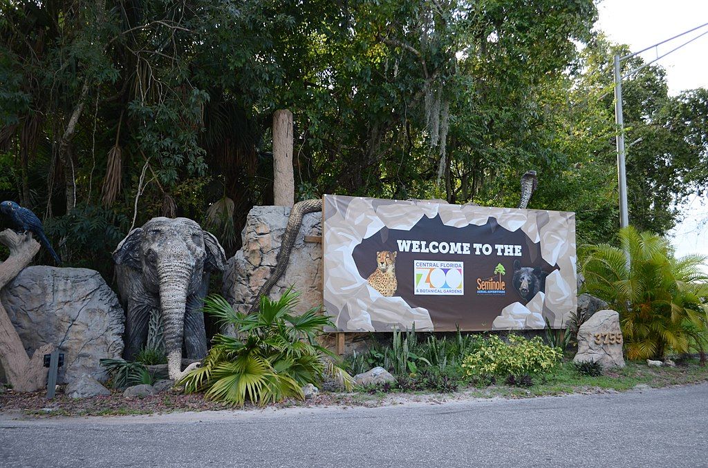 Entrance to the Central Florida Zoo & Botanical Gardens, Florida