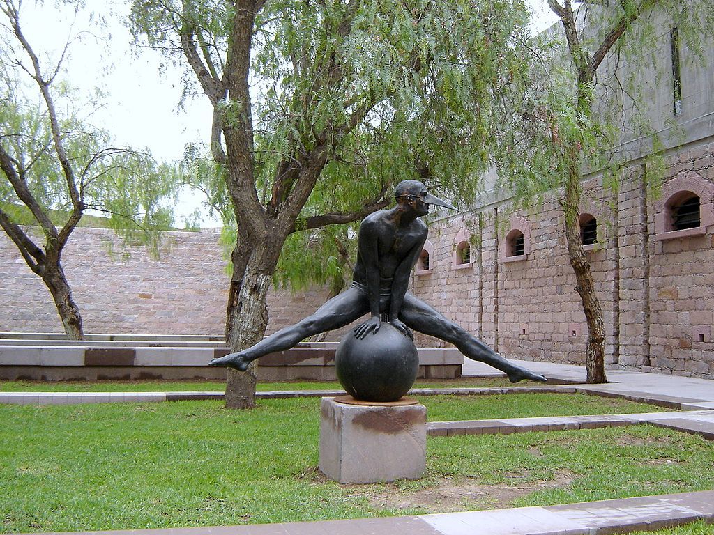 Sculpture at Centro de las Artes de San Luis Potosí