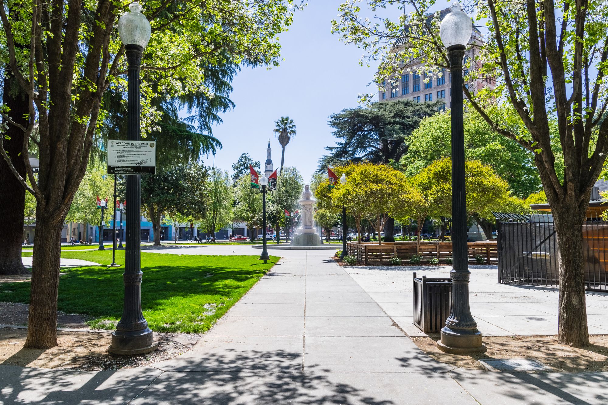 Beautiful view of the Cesar Chavez Park