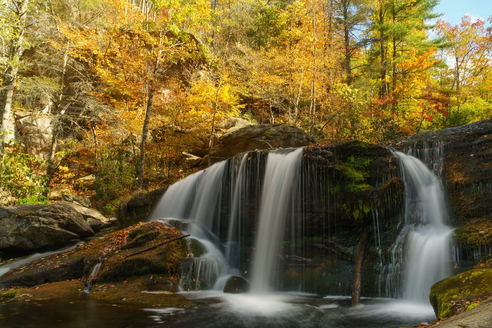 Scenic waterfall at Cherokee National forest