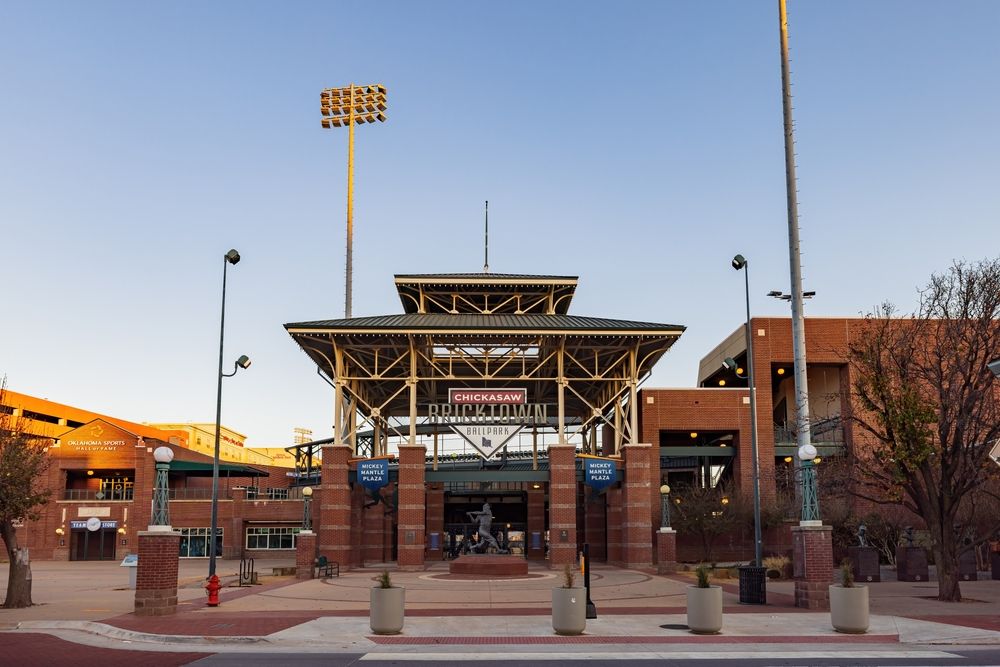 Exterior view of Chickasaw Bricktown Ballpark