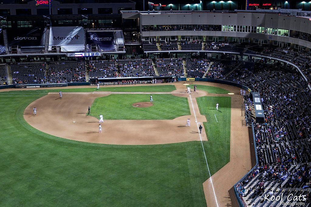 Game at Chickasaw Bricktown Ballpark