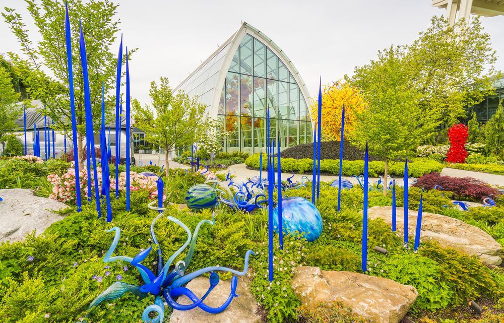 View of Chihuly Garden and Glass