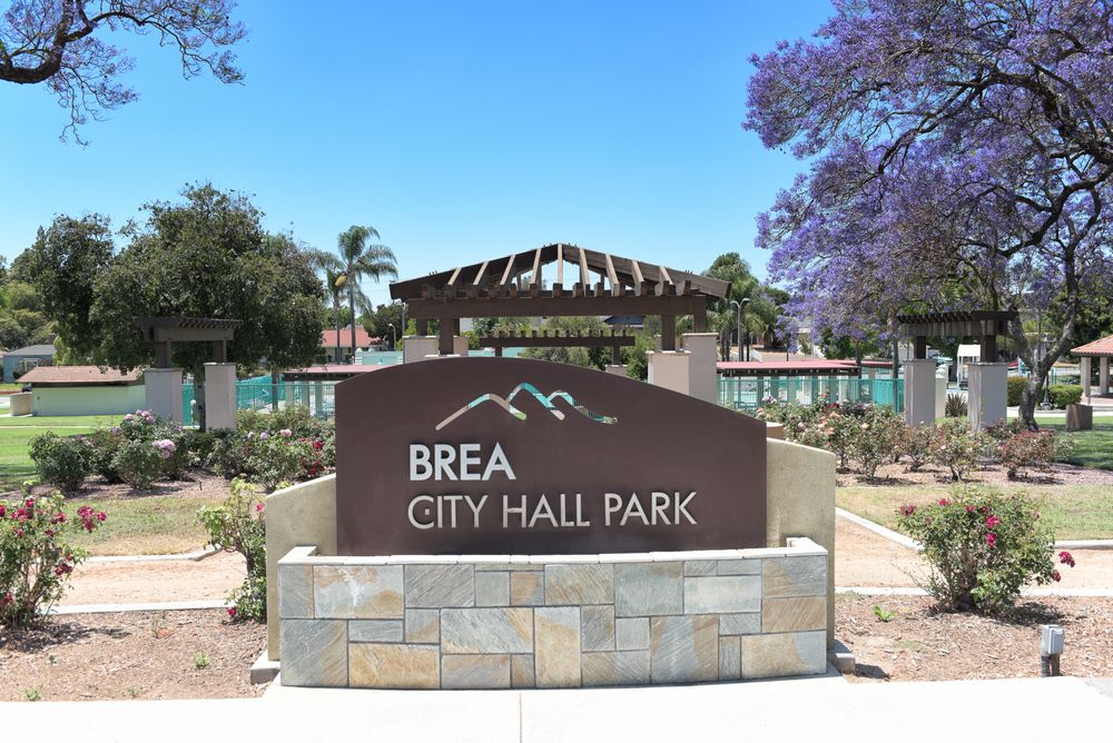 Welcome sign of City Hall Park