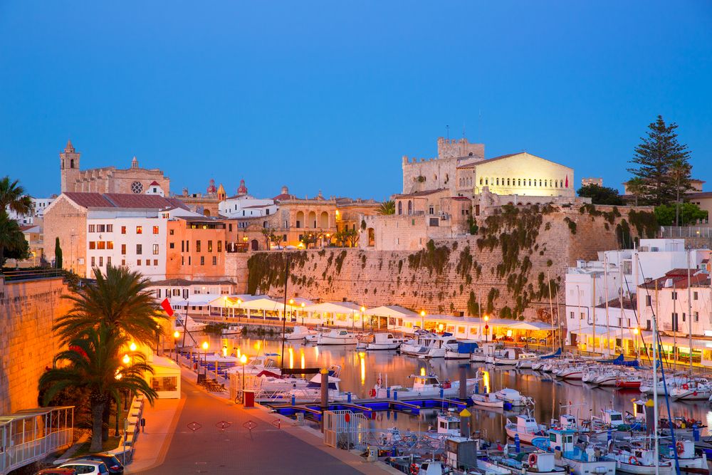 Night lights of Ciutadella