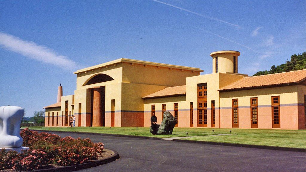 Exterior of Clos Pegase Winery & Tasting Room