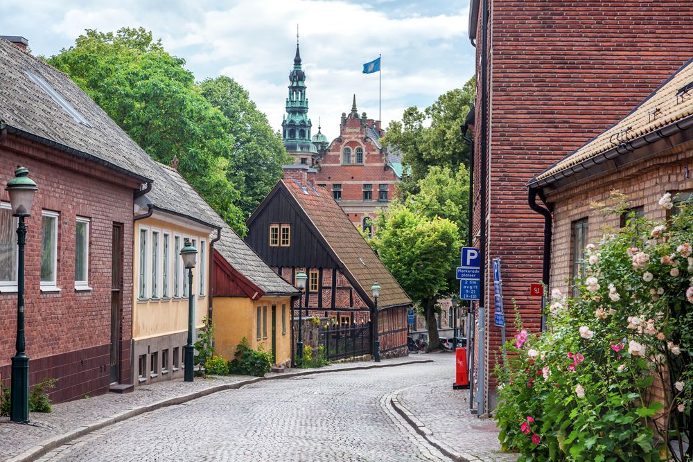 Cobblestoned streets at Old Town Lund