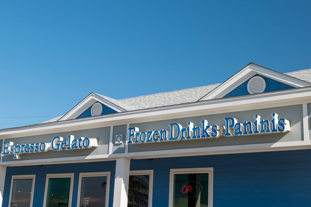 Exterior of Coffee Waves in Port Aransas