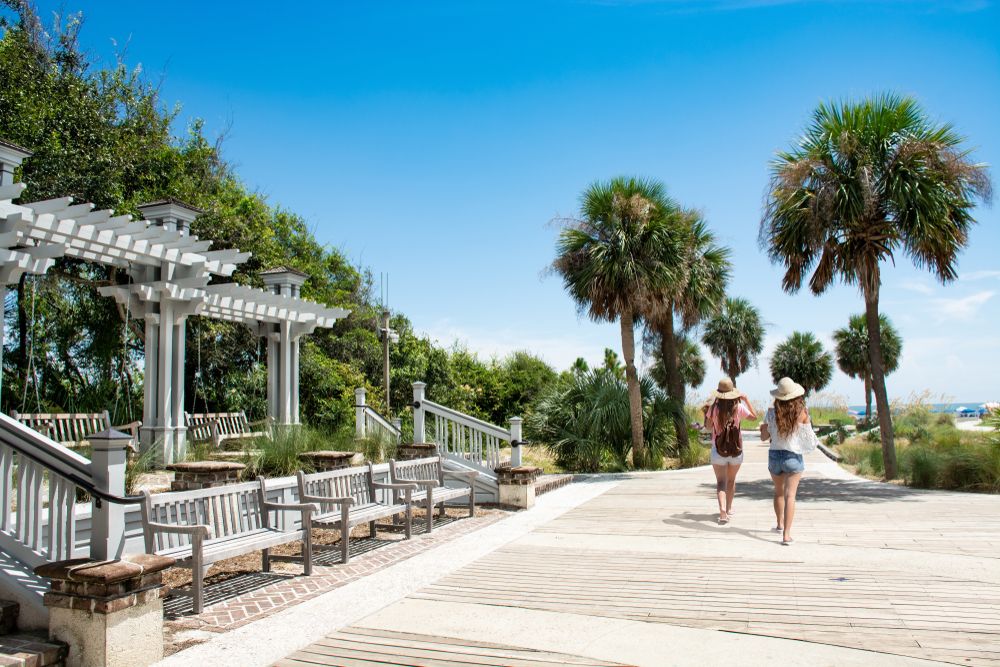 Day at Coligny Beach Park in Hilton Head Island, SC