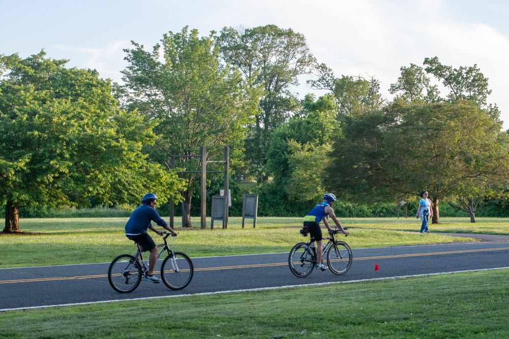 Cycling at Colonial Park