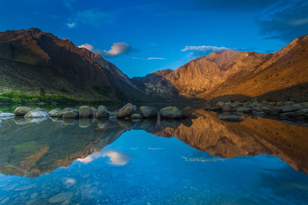 The waters of Convict Lake