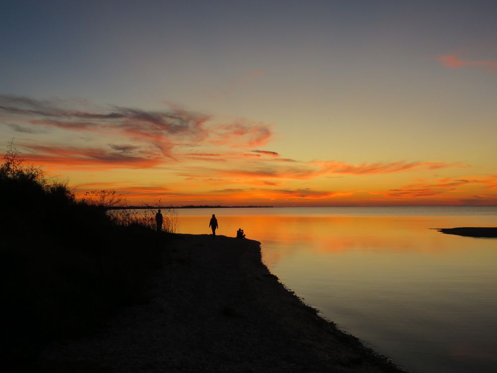 Sunset in Copano bay